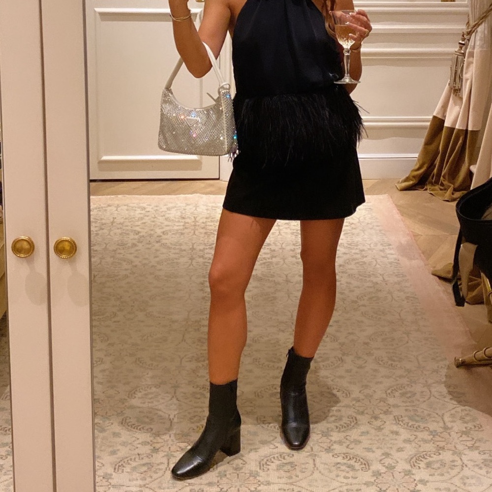 Zara Trafaluc suede skirt
